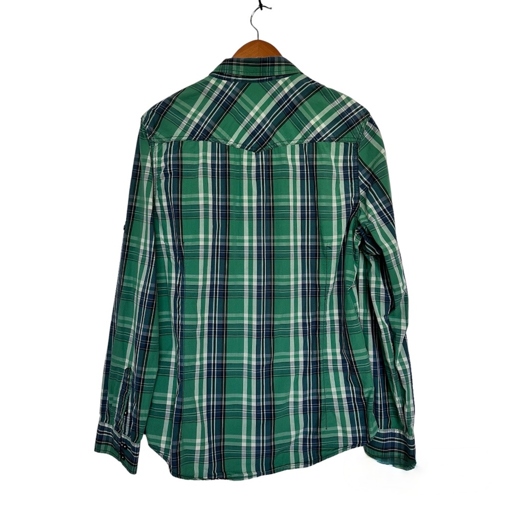 Buffalo David Button Plaid Button Down Long Sleev… - image 3